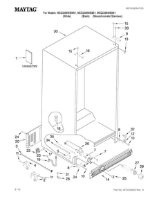 Part Location Diagram of WP2307049 Whirlpool Door Closing Cam