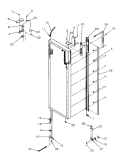 REF DOOR HINGE AND TRIM PARTS Diagram and Parts List for SRDE327S3L P1184903W Amana Refrigerator