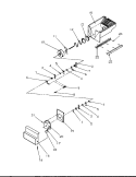 CRUSHED ICE BUCKET Diagram and Parts List for SRDE327S3L P1184903W Amana Refrigerator