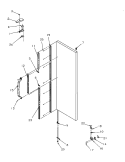 REF DOOR HINGE AND TRIM PARTS Diagram and Parts List for SRD325S5W P1199401W W Amana Refrigerator