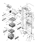 FZ SHELVING AND REF LIGHT Diagram and Parts List for SRD325S5W P1199401W W Amana Refrigerator