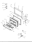 FZ DOOR ASSY Diagram and Parts List for TR25S5 P1196401W L Amana Refrigerator