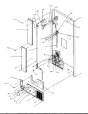 CABINET BACK Diagram and Parts List for TR25S5 P1196401W L Amana Refrigerator