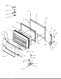 FZ DOOR Diagram and Parts List for TSI18A5 P1188201W Amana Refrigerator