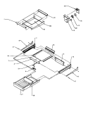 CABINET SHELVING Diagram and Parts List for TSI18A5 P1188201W Amana Refrigerator