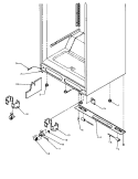 CABINET BOTTOM Diagram and Parts List for TSI18A5 P1188201W Amana Refrigerator