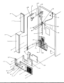 CABINET BACK Diagram and Parts List for TSI18A5 P1188201W Amana Refrigerator