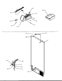 CONTROL ASSY Diagram and Parts List for TSI18A5 P1188201W Amana Refrigerator