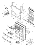 REF DOOR Diagram and Parts List for TA18S2W P1194502W W Amana Refrigerator