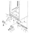 CABINET BOTTOM Diagram and Parts List for TA18S2W P1194502W W Amana Refrigerator