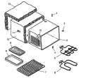 CAVITY ASSY Diagram and Parts List for ARR5200L P1142688N L Amana Microwave Oven Combo