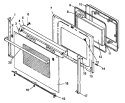 DOOR ASSY Diagram and Parts List for ARR630LL P1143403NLL Amana Range