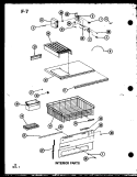 INTERIOR PARTS Diagram and Parts List for ESBFC16DG P7493501W G Maytag Refrigerator