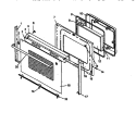 OVEN DOOR Diagram and Parts List for ARR626WW P1142678NWW Amana Range