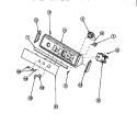 GRAPHIC PANEL, CONTROL HOOD AND CONTROLS Diagram and Parts List for AWM270W2 PAWM270W2 Amana Washer