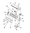 GRAPHIC PANEL, CTRL MTG PLATE AND CTRLS Diagram and Parts List for LW9203L2 PLW9203L2 B Amana Washer