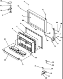 FZ DOOR Diagram and Parts List for TP19AW P1300601W W Amana Refrigerator