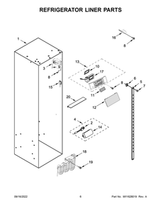 Part Location Diagram of W10782835 Whirlpool COVER