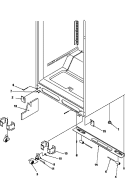 CABINET BOTTOM Diagram and Parts List for GTG18B2L P1192802W L Amana Refrigerator