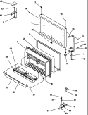 FZ DOOR Diagram and Parts List for TR25S5E P1196402W E Amana Refrigerator