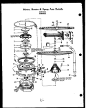 MOTOR Diagram and Parts List for ZDW-855L  Amana Dishwasher