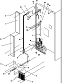 CABINET BACK Diagram and Parts List for TR25S5E P1196402W E Amana Refrigerator