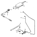 GAS COMPONENTS Diagram and Parts List for AGS751L1 P1141273N L Amana Range