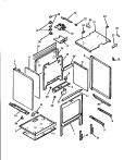 OVEN CAVITY ASSY Diagram and Parts List for RST310UW P1130738N W Amana Range