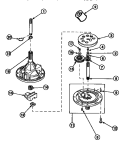 34526P TRANSMISSION ASSY Diagram and Parts List for LW6661W2 PLW6661W2 B Amana Washer