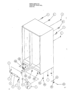Parts List-drain And Rollers Diagram and Parts List for SZD27KP  Amana Refrigerator