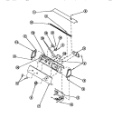 GRAPHIC PANEL, CONTROL HOOD AND CONTROLS Diagram and Parts List for LG8109L2 PLG8109L2 Amana Dryer