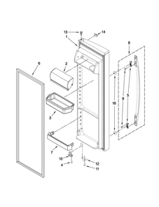 Part Location Diagram of WPW10170750 Whirlpool Handle