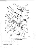 GRAPHIC PANEL, CONTROL HOOD AND CONTROLS Diagram and Parts List for LG8109L2 PLG8109L2 Amana Dryer