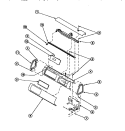 GRAPHIC PANEL, CONTROL HOOD AND CONTROLS Diagram and Parts List for LG8109L2 PLG8109L2 Amana Dryer