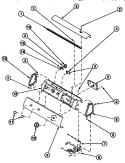 GRAPHIC PANEL, CONTROL HOOD AND CONTROLS Diagram and Parts List for LG8519W2 PLG8519W2 Amana Dryer