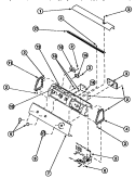 GRAPHIC PANEL, CONTROL HOOD AND CONTROLS Diagram and Parts List for LG8519W2 PLG8519W2 Amana Dryer