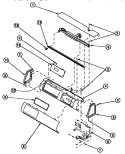 GRAPHIC PANEL, CONTROL HOOD AND CONTROLS Diagram and Parts List for LG8519W2 PLG8519W2 Amana Dryer