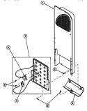 HEATER BOX ASSY ORIGINALLY ON ELEC DRYER Diagram and Parts List for LG8319W2 PLG8319W2 Amana Dryer
