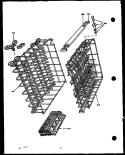 Page 6 Diagram and Parts List for GTX-95DW  Amana Dishwasher