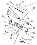GRAPHIC PANEL, CONTROL HOOD AND CONTROLS Diagram and Parts List for LE8107L2 PLE8107L2 Amana Dryer