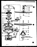 Page 7 Diagram and Parts List for GTX-95DW  Amana Dishwasher