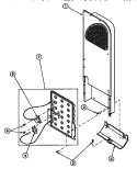 Part Location Diagram of WFR500807 Whirlpool DOOR HINGE