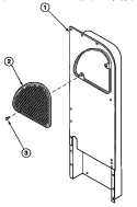 HEATER BOX ASSY REPLACEMENT Diagram and Parts List for LE8107L2 PLE8107L2 Amana Dryer