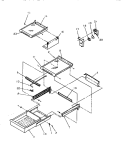 CABINET SHELVING Diagram and Parts List for TRI22S4L P1196302W L Amana Refrigerator