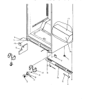 CABINET BOTTOM Diagram and Parts List for TRI22S4L P1196302W L Amana Refrigerator