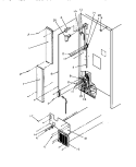 CABINET BACK Diagram and Parts List for TRI22S4L P1196302W L Amana Refrigerator