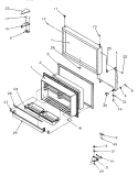 FZ DOOR Diagram and Parts List for TR21S4E P1196103W E Amana Refrigerator