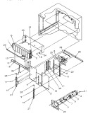 EVAP AREA Diagram and Parts List for TR21S4E P1196103W E Amana Refrigerator