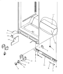 CABINET BOTTOM Diagram and Parts List for TR21S4E P1196103W E Amana Refrigerator