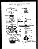 MOTOR Diagram and Parts List for DUS31419 MN01 Amana Dishwasher